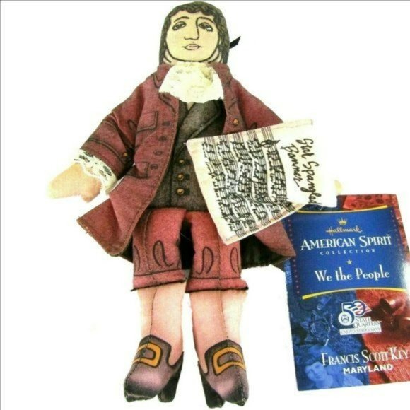 Francis Scott Key Hallmark American Spirit Collection Plush Toy NEW w/TAG - Picture 1 of 4